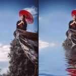 高级水波倒影滤镜,一键实现绝美水面倒影效果!