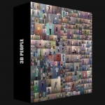 458个C4D三维扫描人物姿势模型合集