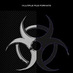 【图片素材】100个3D/2D抽象怪异魔幻特色酸性设计镀铬形状矢量元素创作素材