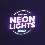 FCPX模板-21个超酷霓虹发光标题字幕条
