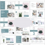 北欧风动态PPT模板