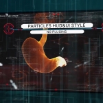 AE模板-科技感人体骨骼解剖器官HUD界面文字动画