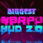 PRAE模板-未来科幻赛博朋克图形元素文字标题背景动画