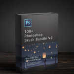 PS笔刷-100种灯笼,萤火虫,剪影,瀑布,银河系,北极光,雾,云,超级PS笔刷包+教程