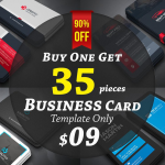 PSD模板-极简主义公司,业务优雅名片35套装