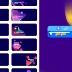 AE模板-100组彩色时尚人名字幕条动画