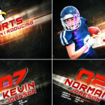 AE模板-体育队员人物信息介绍片头