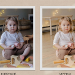 梦幻金色调儿童摄影后期LR预设及视频电影Vlog后期调色LUT预设