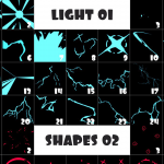 100个能量电流液体飞溅转场MG动画图形元素包