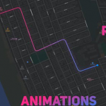 AE模板-地图线条路径动画预设