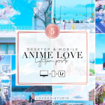 精品日系LR预设-唯美浪漫动漫风格日系Lightroom预设