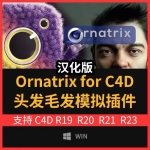 C4D插件-头发毛发羽毛绒毛模拟插件汉化版WIN