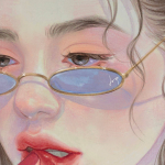 柔和感性色彩的水彩铅笔彩色肖像课-中英字幕