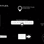 PR模板-地理位置/坐标定位/文字提示PR模板