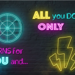 AE模板-创意时尚霓虹发光图形文字歌词模板动画