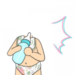 儿童亲子大头照手绘涂鸦PSD素材