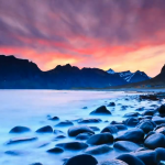 北极光芒高清实拍视频素材