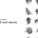 100支水彩油墨Photoshop笔刷