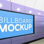 地铁车站码头楼宇高速路户外广告牌样机展示模板合集PSD