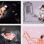 创意可爱婴儿儿童手绘插画涂鸦