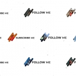 FCPX插件-30个社交媒体UP博主信息展示订阅字幕条动画