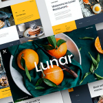 PPT模板-食品美食业务主题演讲推广PowerPoint 模板