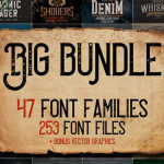 253种LOGO邀请函,名片,海报,品牌,婚礼设计,包装复古大字体