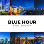 蓝色时段电影风光后期调色Lightroom预设及电影视频调色LUT预设