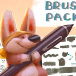 用于Photoshop的100多种素描绘画PS笔刷