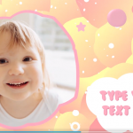 宝贝孩子庆生会/生日宴/照片或视频幻灯片展示PR模板