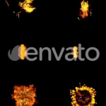 46种带Alpha透明通道火焰燃烧特效效果视频素材