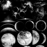 160款太空星际星云星球超清笔刷