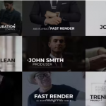 人物姓名职称职位文字介绍PR字幕模板