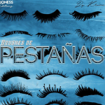 女性的眼睫毛、长睫毛Photoshop化妆笔刷