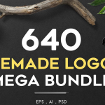 640个网站博客时尚杂志摄影预制LOGO标志徽标超级包