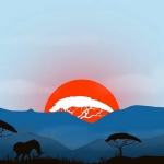 AE模板-创意图形日出LOGO标志开场片头动画