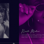 复古紫色调时尚促销PR短视频模板