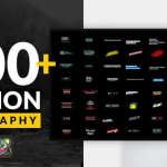 200个现代迷你简洁商务文字标题字幕条排版动画模板