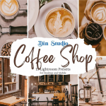 咖啡厅INS美食博客咖啡色调LR预设/APP预设