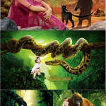 高端儿童抠图设计3D psd背景