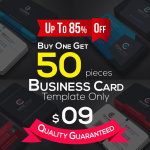 50张时尚简洁个人公司名片包PSD素材