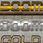 最佳金属字体样式