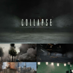 80组石头砖块木头碎片坍塌破碎绿幕合成特效视频素材