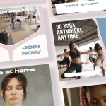 瑜伽课程宣传促销社交媒体短视频模板