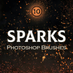 火光火花喷溅特效PS笔刷