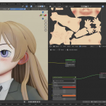 Blender三维漫画卡通学生女性角色建模全流程教程-附工程文件