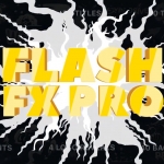 FCPX插件-2D卡通元素能量火焰发光手绘液体无缝过渡烟雾文本标题动画元素