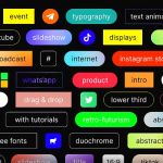 PR脚本-550组时尚创意字幕条标题排版设计文字动画 V3