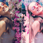 柔和粉色胶片人像后期调色LR预设