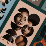 50款抽象艺术镂空气泡几何形状手绘遮罩矢量素材